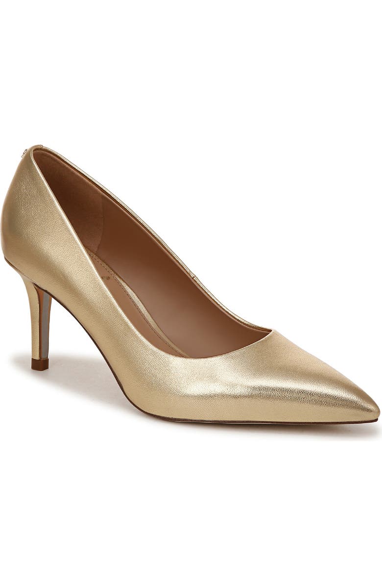 Sam Edelman Vienna Pointed Toe Pump, Main, color, Amber Gold
