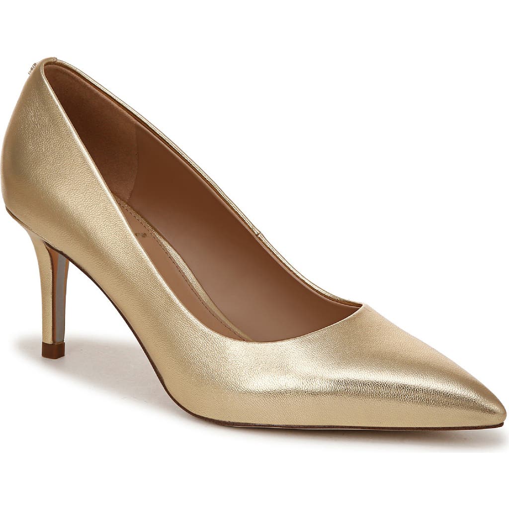 Sam Edelman Hazel Pointed-toe Heels In Amber Gold