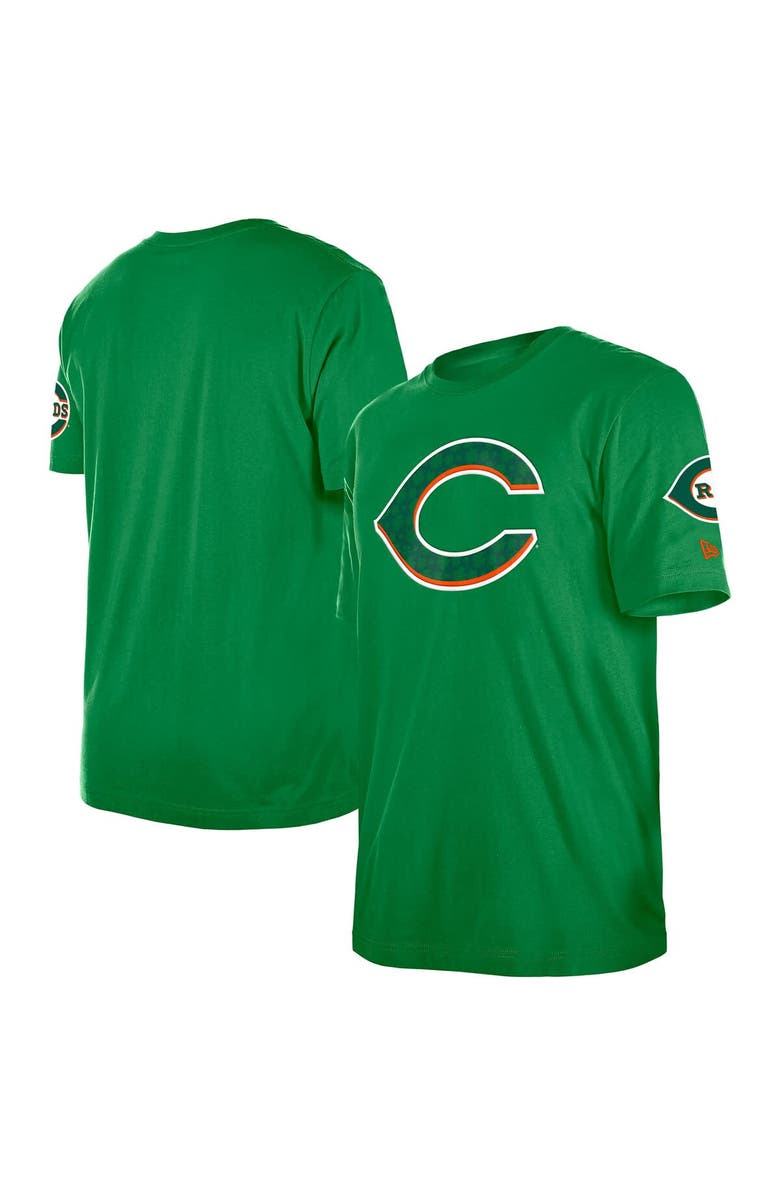 New Era Men's New Era Kelly Green Cincinnati Reds St. Patrick's Day Shamrock Fill T-Shirt, Main, color, Kelly Green