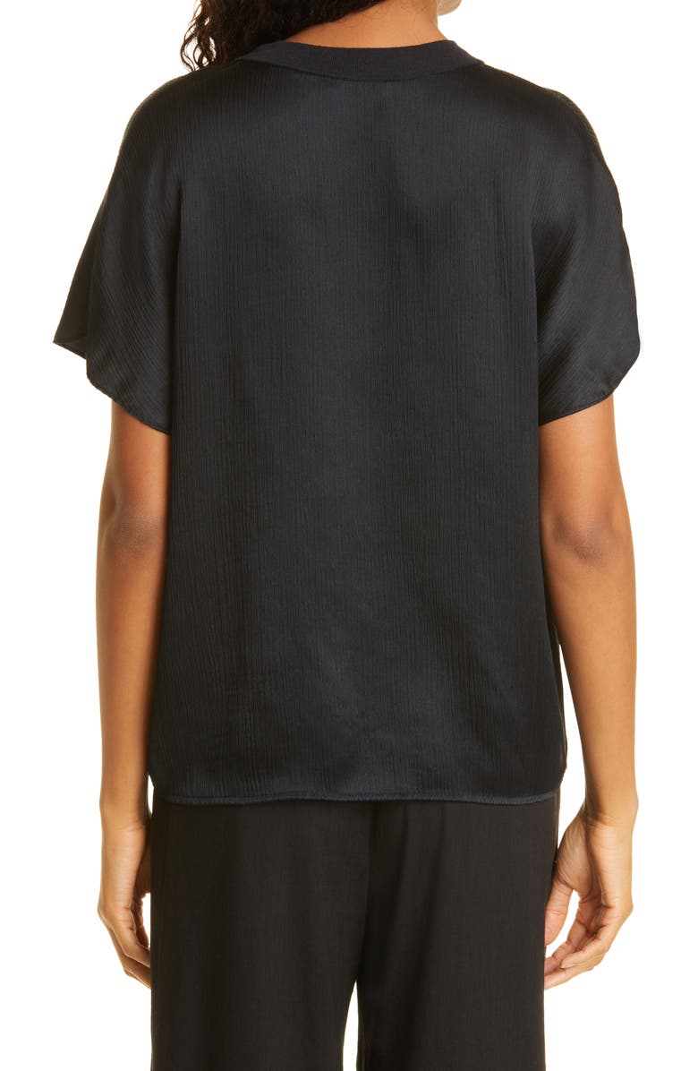 Vince Flutter Sleeve Silk Top, Alternate, color,