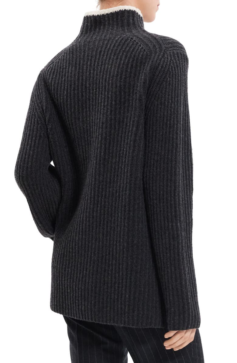 Theory Karenia Rib Wool & Cashmere Sweater, Alternate, color, 