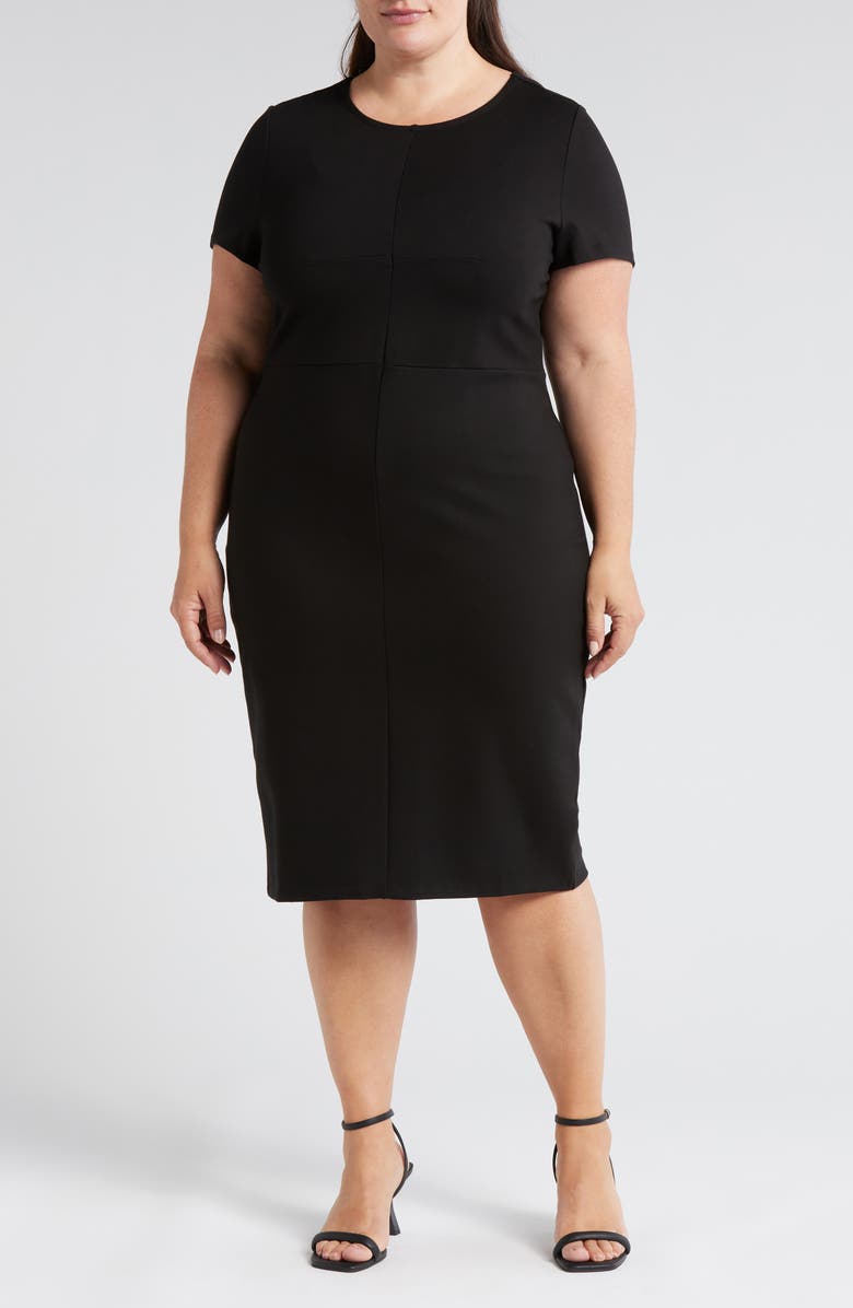 Universal Standard Executive Stretch Ponte Dress, Main, color, 