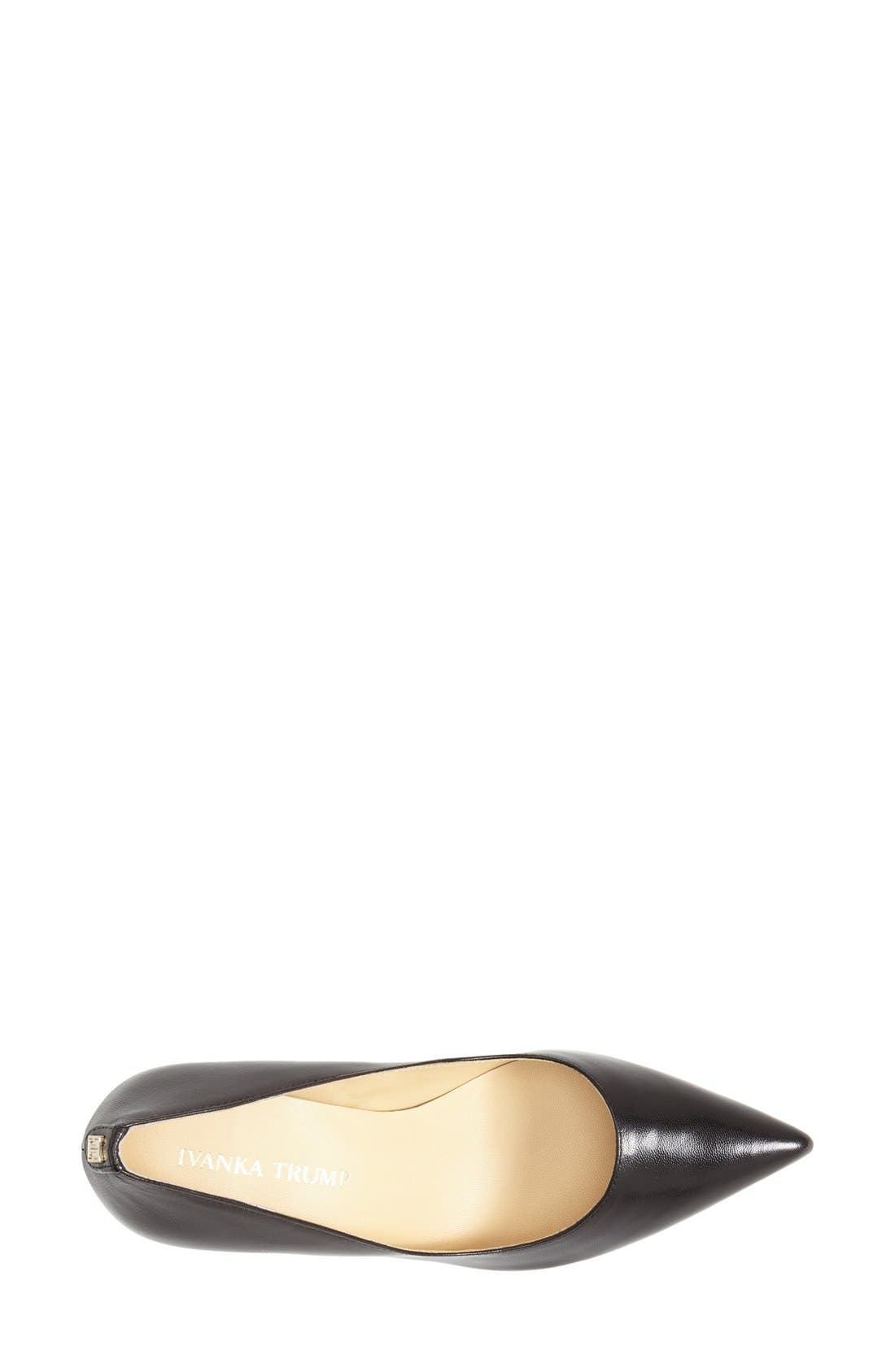Ivanka Trump 'Boni' Calf Hair Pointy Toe Pump, Alternate, color, 
