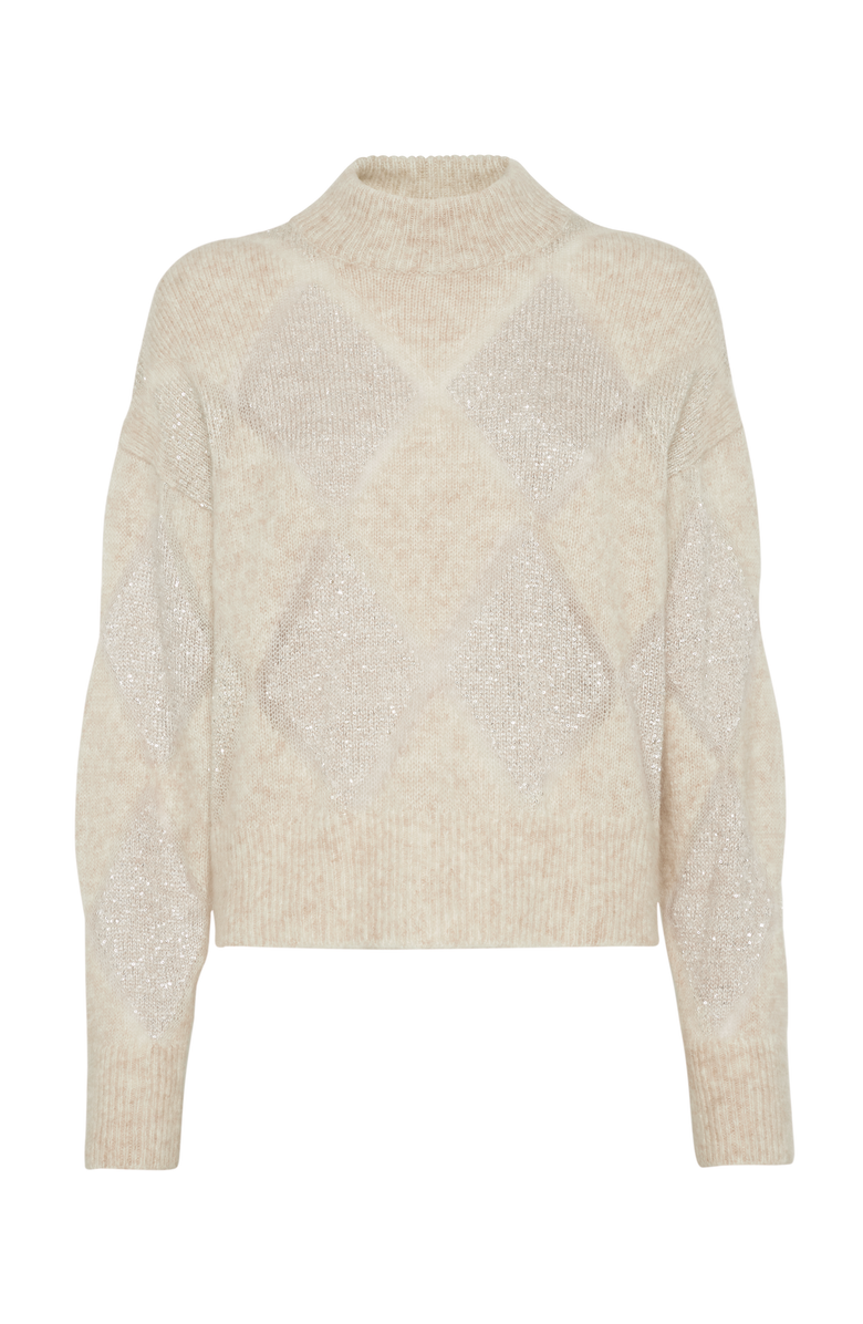 Brunello Cucinelli Wool and mohair dazzling argyle sweater, Main, color, 