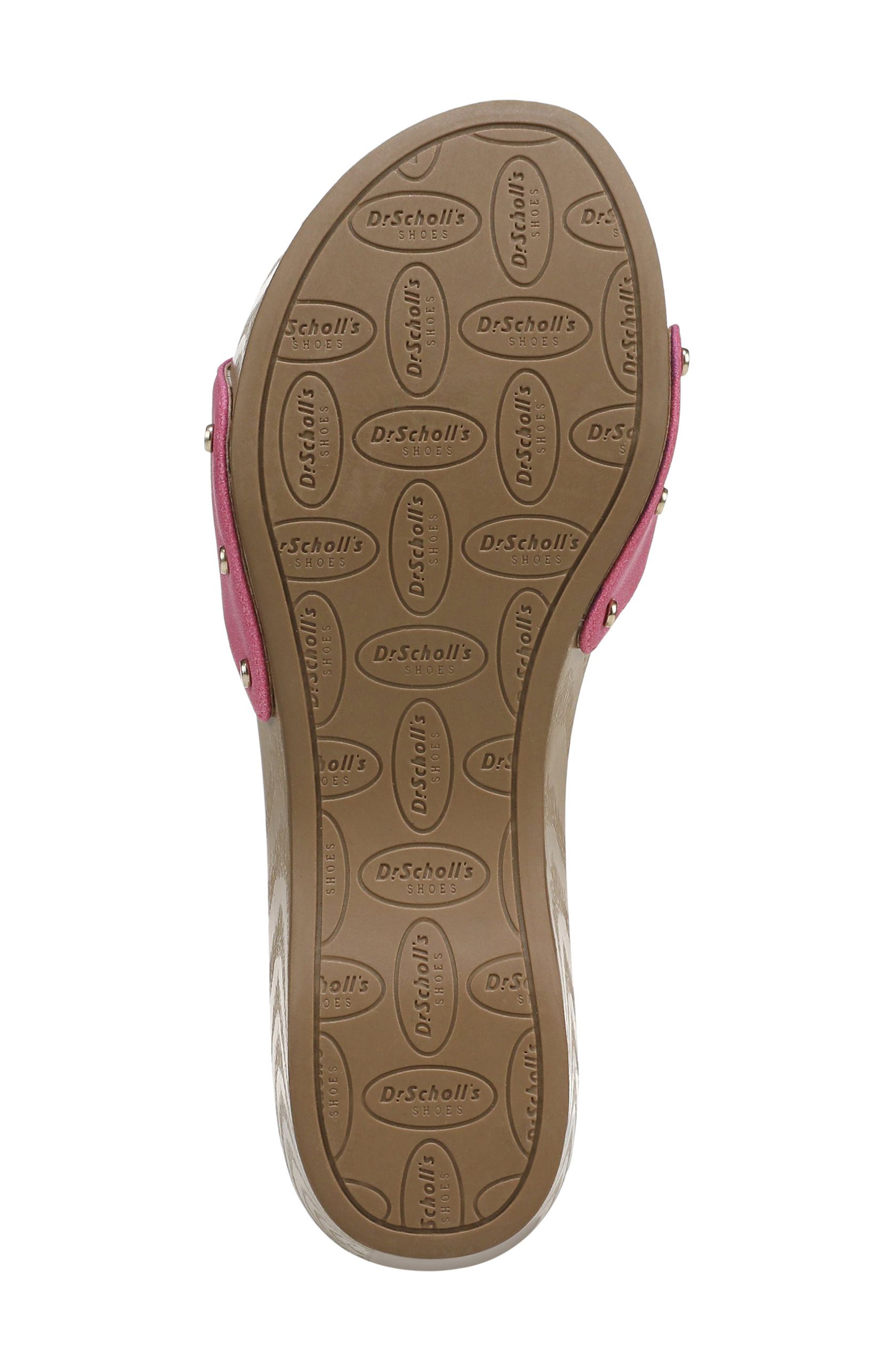 Dr. Scholl's Classic Snake Embossed Sandal, Alternate, color, Pink