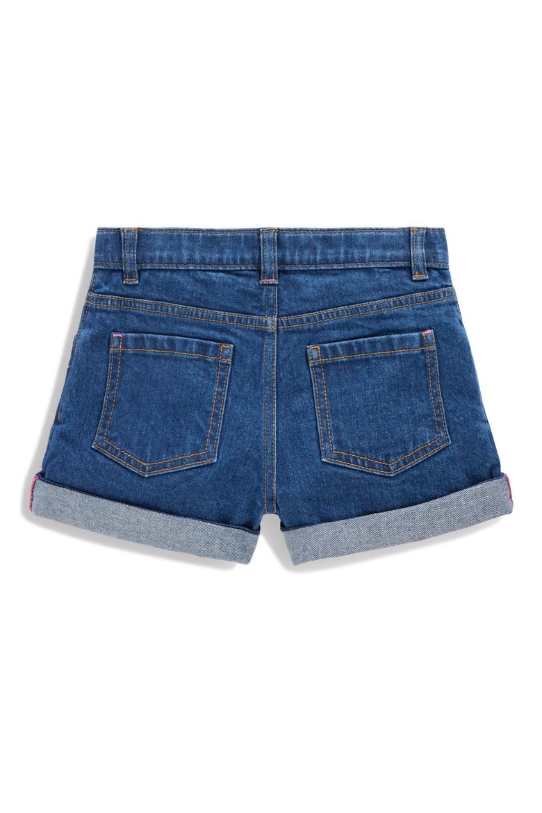 Kids' Embroidered Denim Shorts, Alternate, color, MID VINTAGE EMBROIDERED