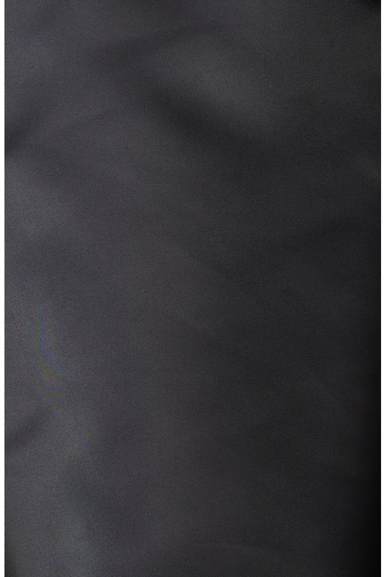 Denim & Nylon Twill Jacket, Alternate, color, BLACK 001