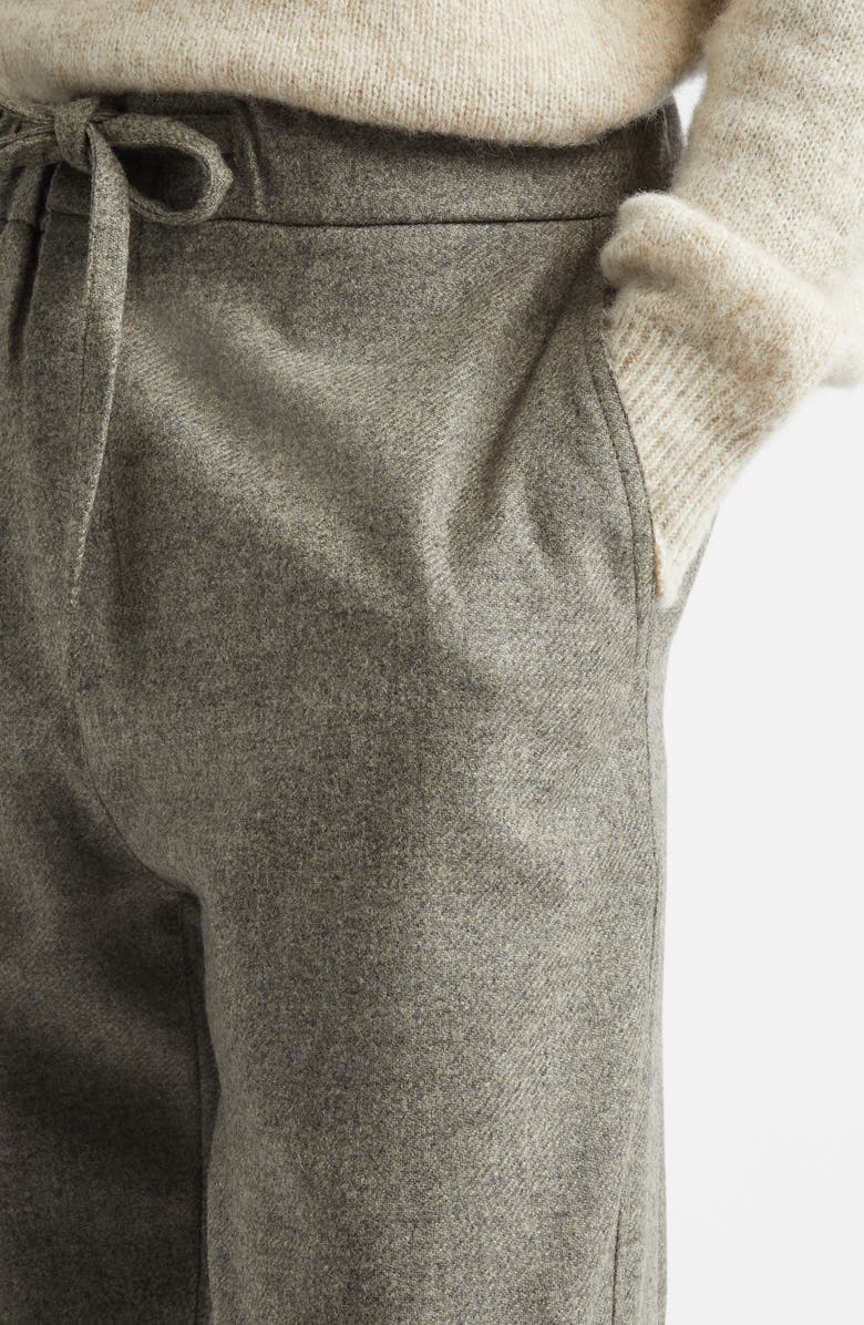 De Bonne Facture Lounge Merino Wool Trousers, Alternate, color, Fontainebleau Grey