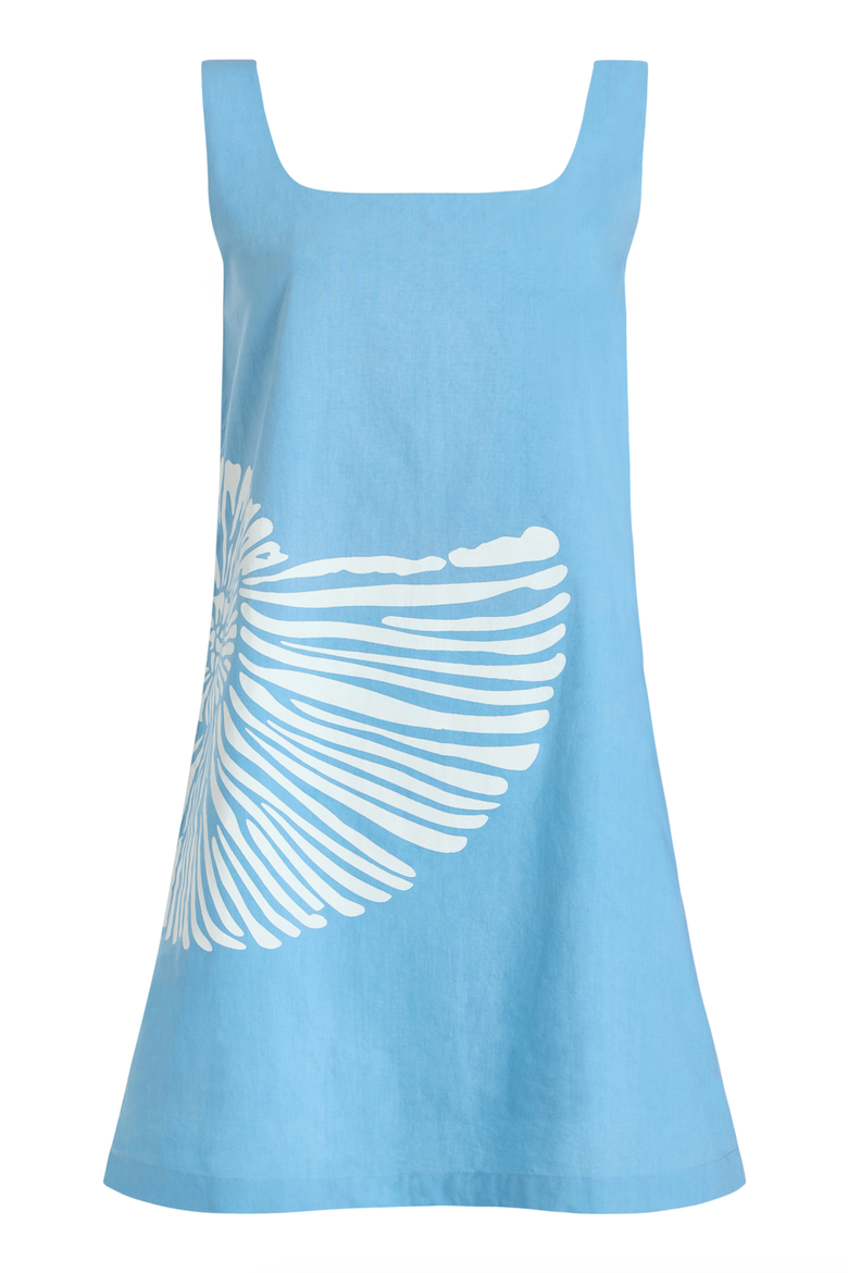 Shellona Mini Dress, Alternate, color, Sky Blue