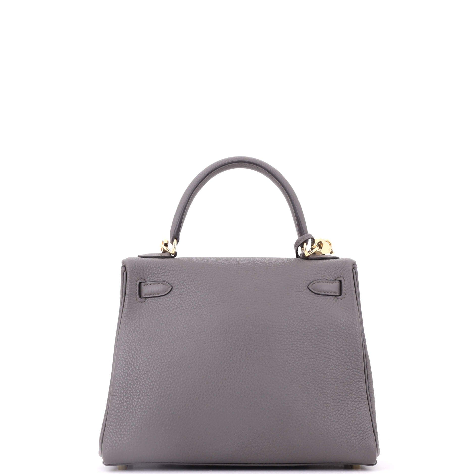 Kelly Handbag Grey Togo with Gold Hardware 25, Alternate, color, Grey