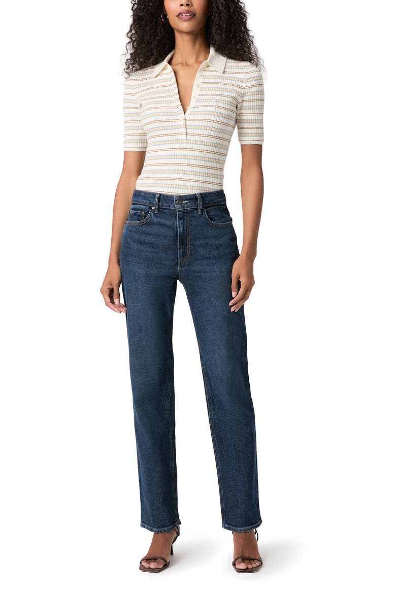 Stevie High Waist Straight Leg Jeans, Alternate, color, SAN GABRIEL