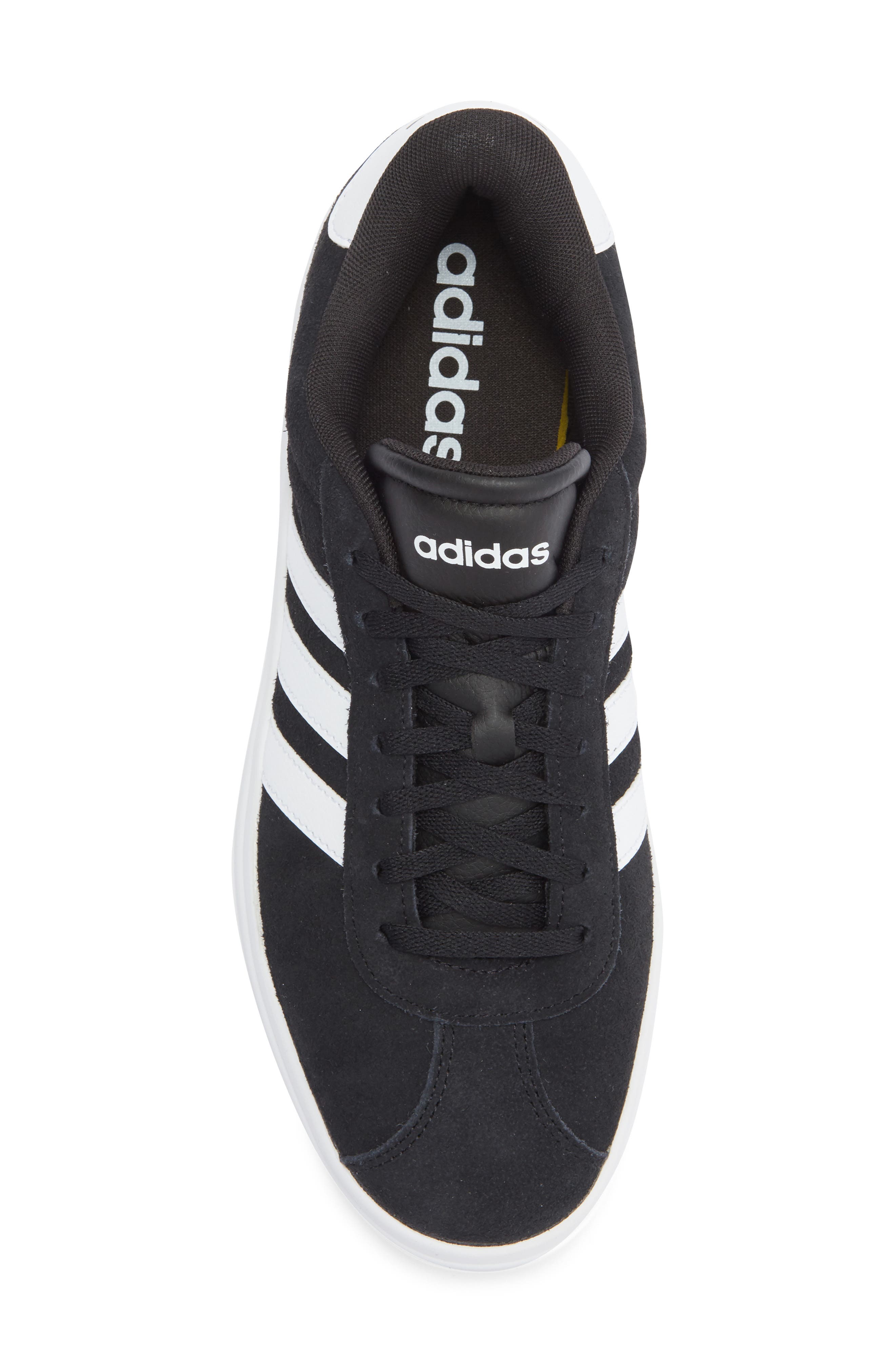 adidas VL Court Bold Sneaker, Alternate, color, Black/ White/ White