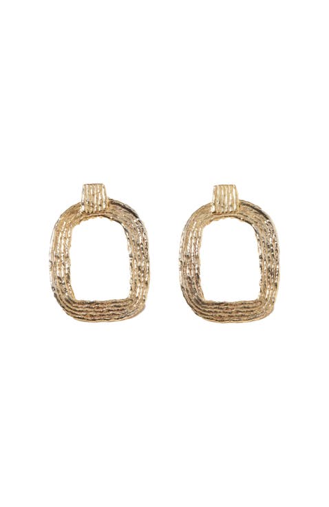 Eva Hoop Earrings - 14K Gold Plate