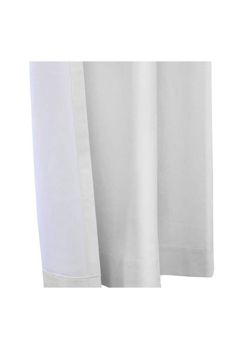 Set of 2 Cotton Curtain Panels, Alternate, color, WHITE