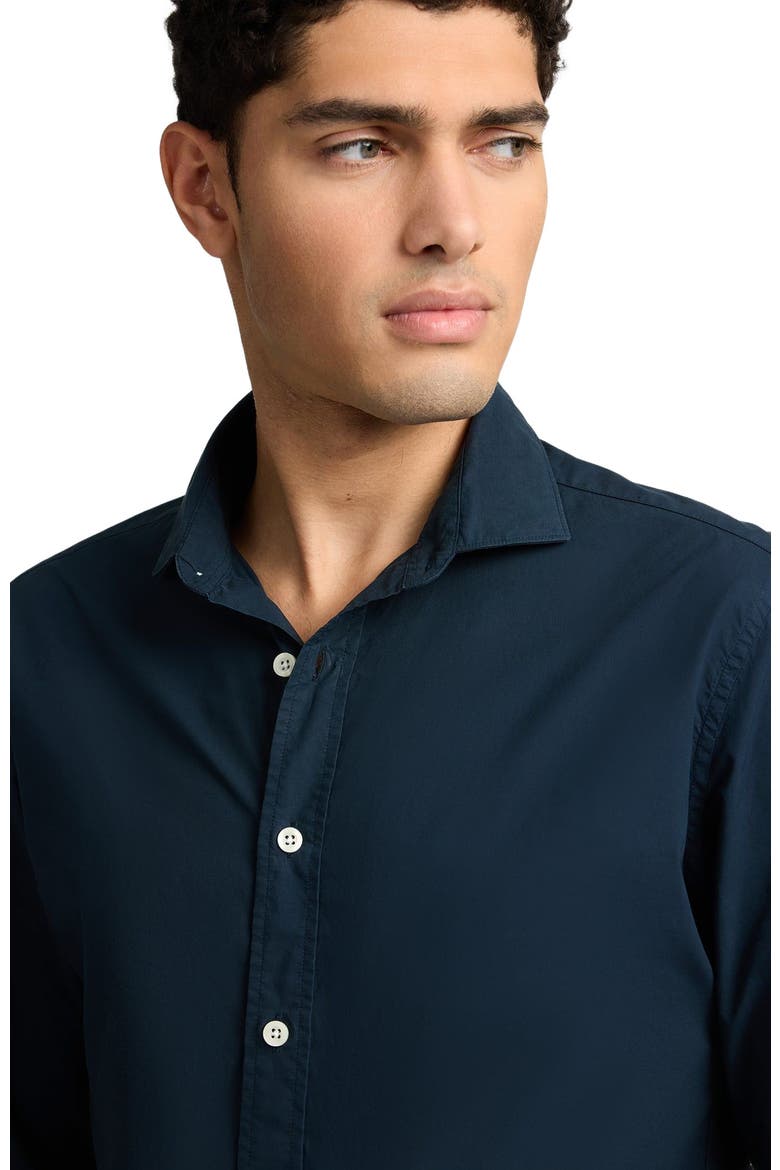 Poplin Long Sleeve Button Down Shirt, Alternate, color, MIDNIGHT