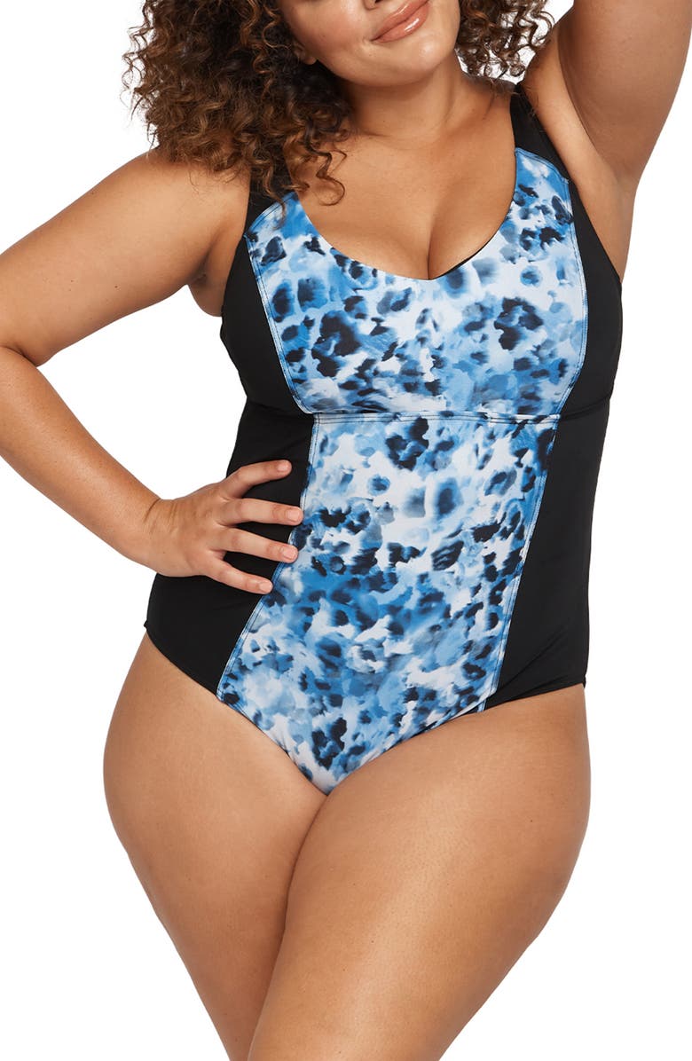 Artesands Natare Aqua One-Piece Swimsuit, Main, color, 