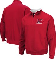 COLOSSEUM Men's Colosseum Red Miami University RedHawks Tortugas Logo Quarter-Zip Jacket