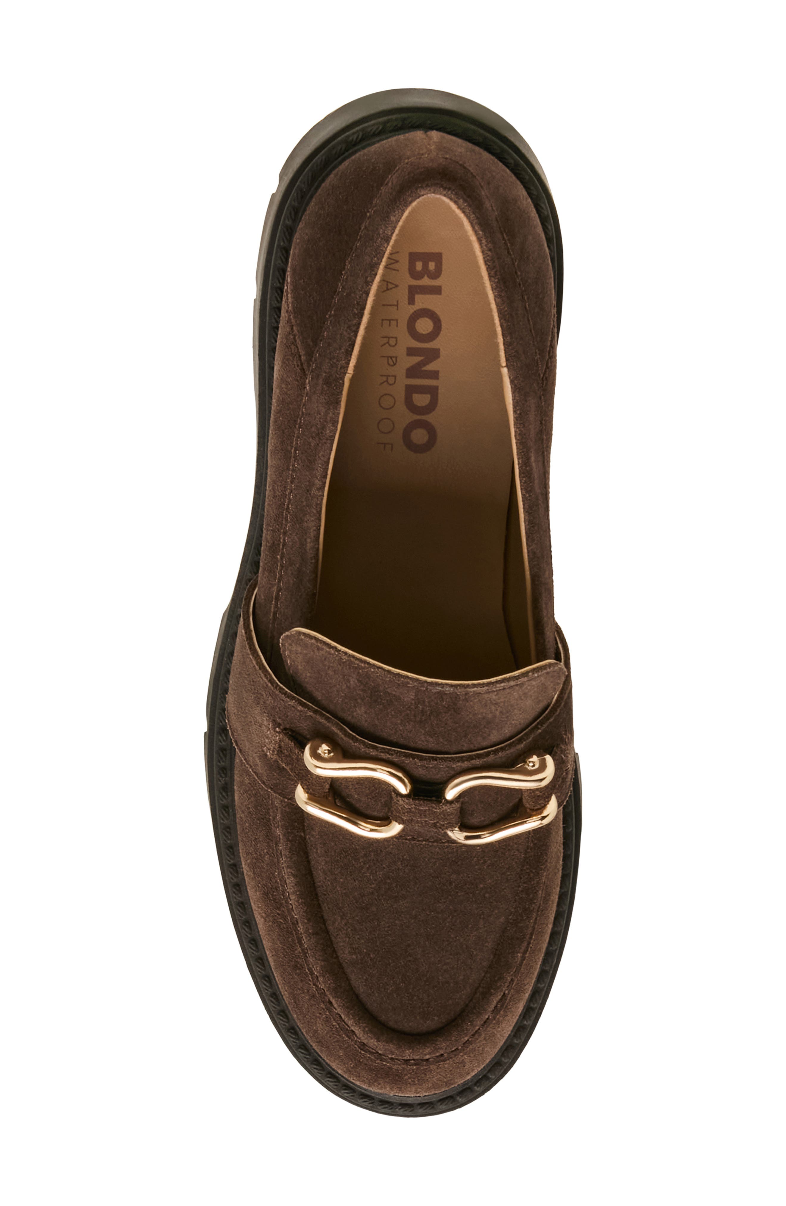 Klara Leather Loafer, Alternate, color, JAVA SUEDE