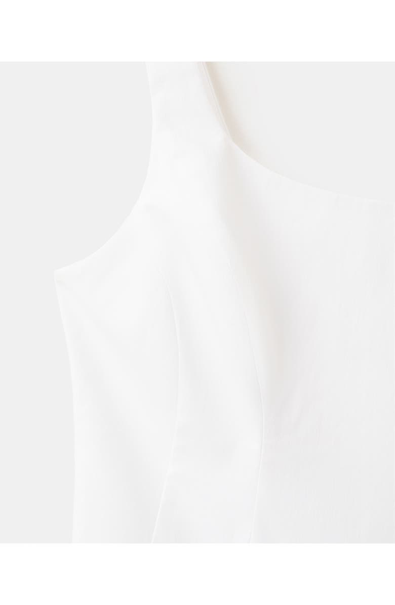 MANGO Featuring Hailey Bieber Cutout Back Detail Cotton Blend Dress, Alternate, color,