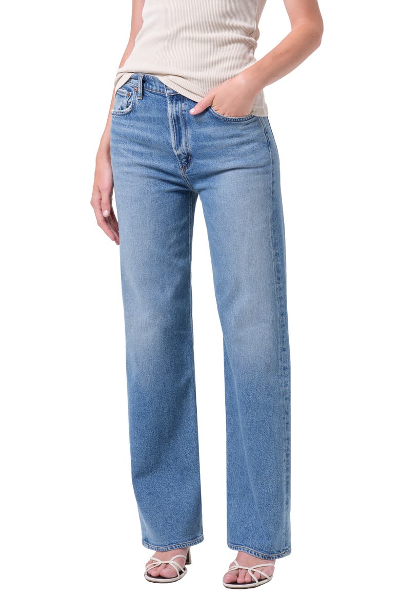 AGOLDE Ren High Waist Wide Leg Jeans, Alternate, color, Measure M Ind