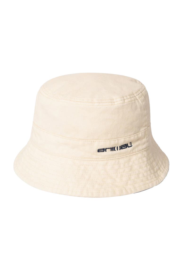 Indie Logo Natural Bucket Hat, Main, color, Cream