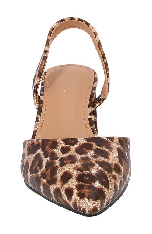 Berness Alessia Slingback Pump In Leopard
