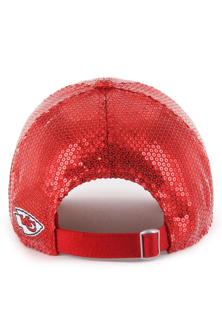 Women's '47  Red Kansas City Chiefs Dazzle Clean Up Adjustable Hat, Alternate, color, Red