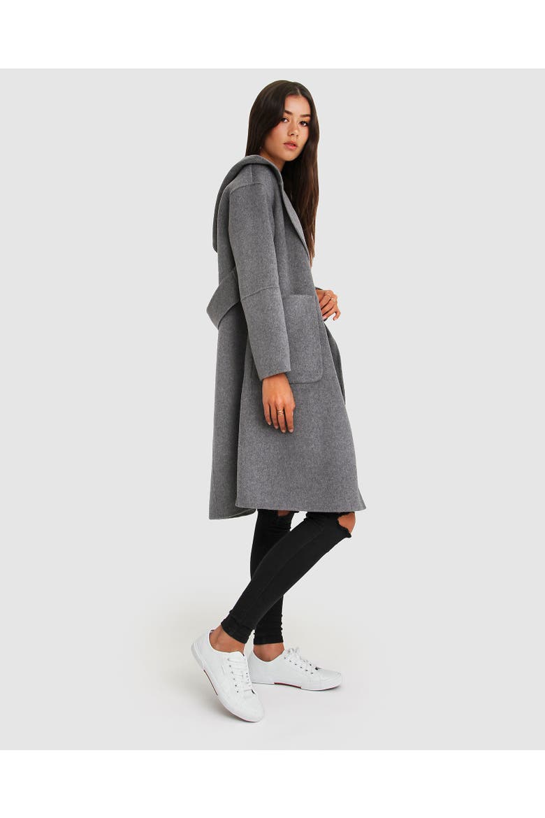 Walk This Way Wool Blend Oversized Coat, Alternate, color, Dark Grey