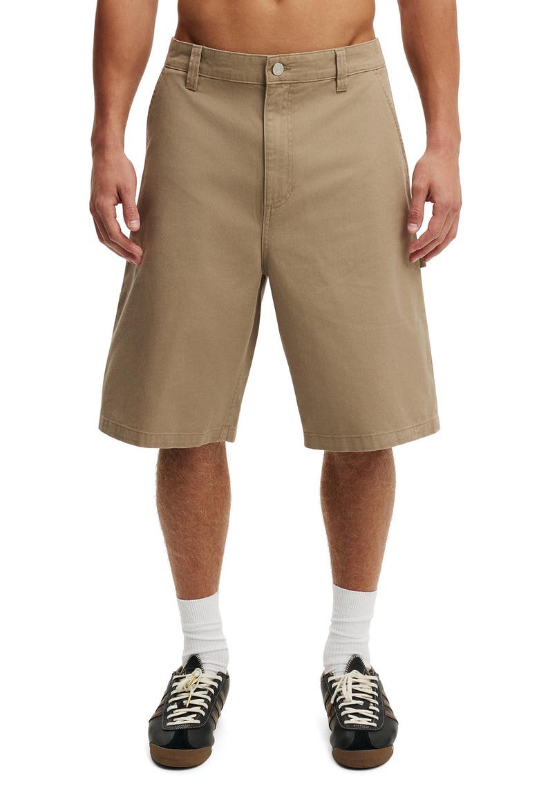 Men's Super Baggy Worker Short, Main, color, Camel