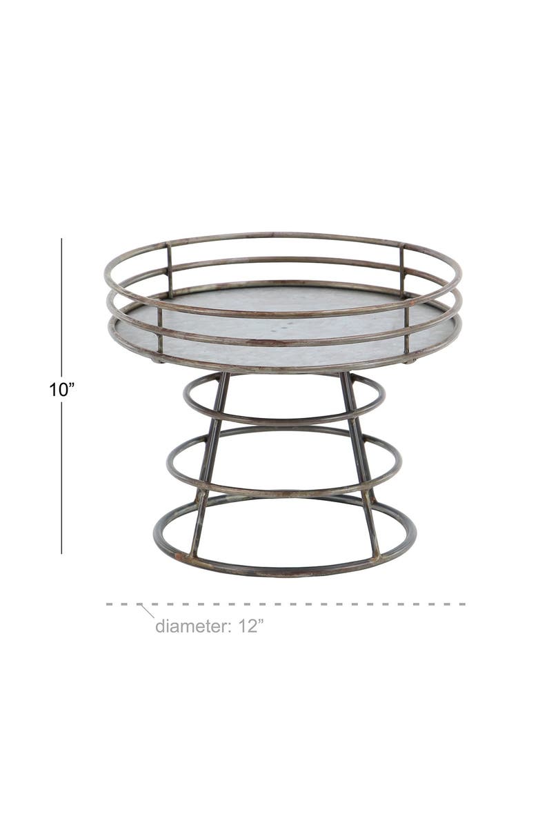 SONOMA SAGE HOME Gray Metal Farmhouse Cake Stand, Alternate, color, 