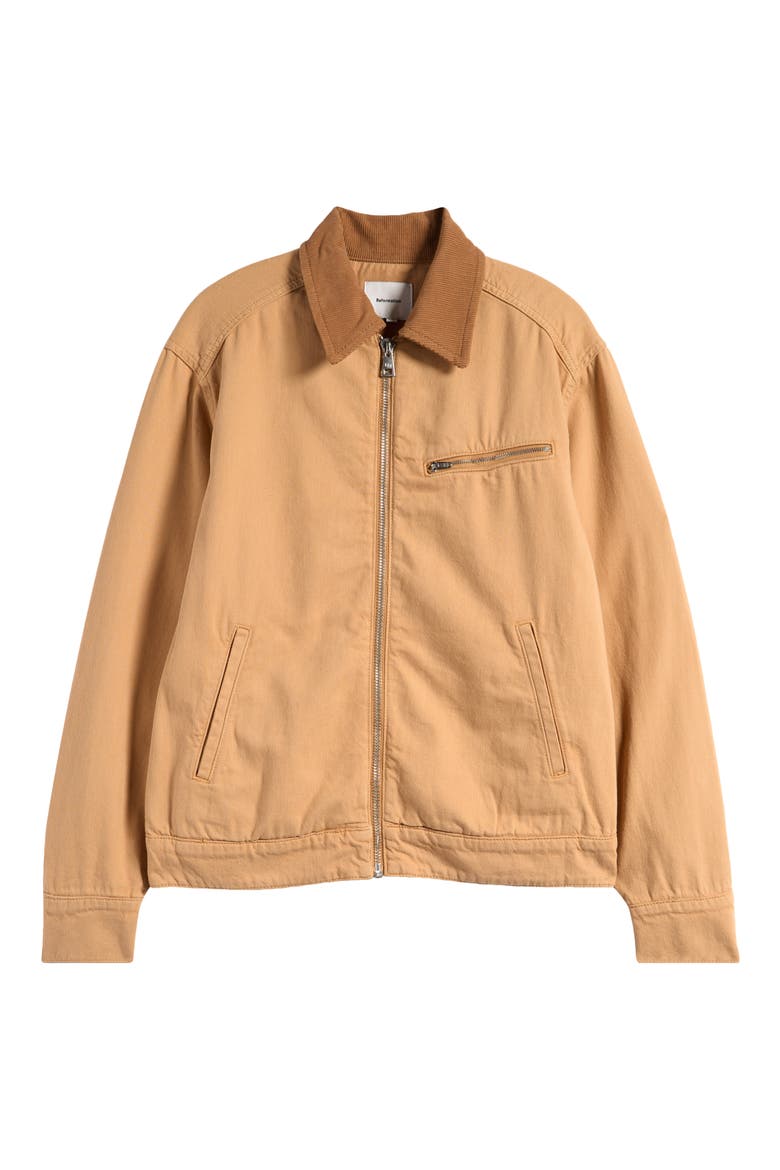 Harrison Corduroy Collar Denim Jacket, Alternate, color, ALDER