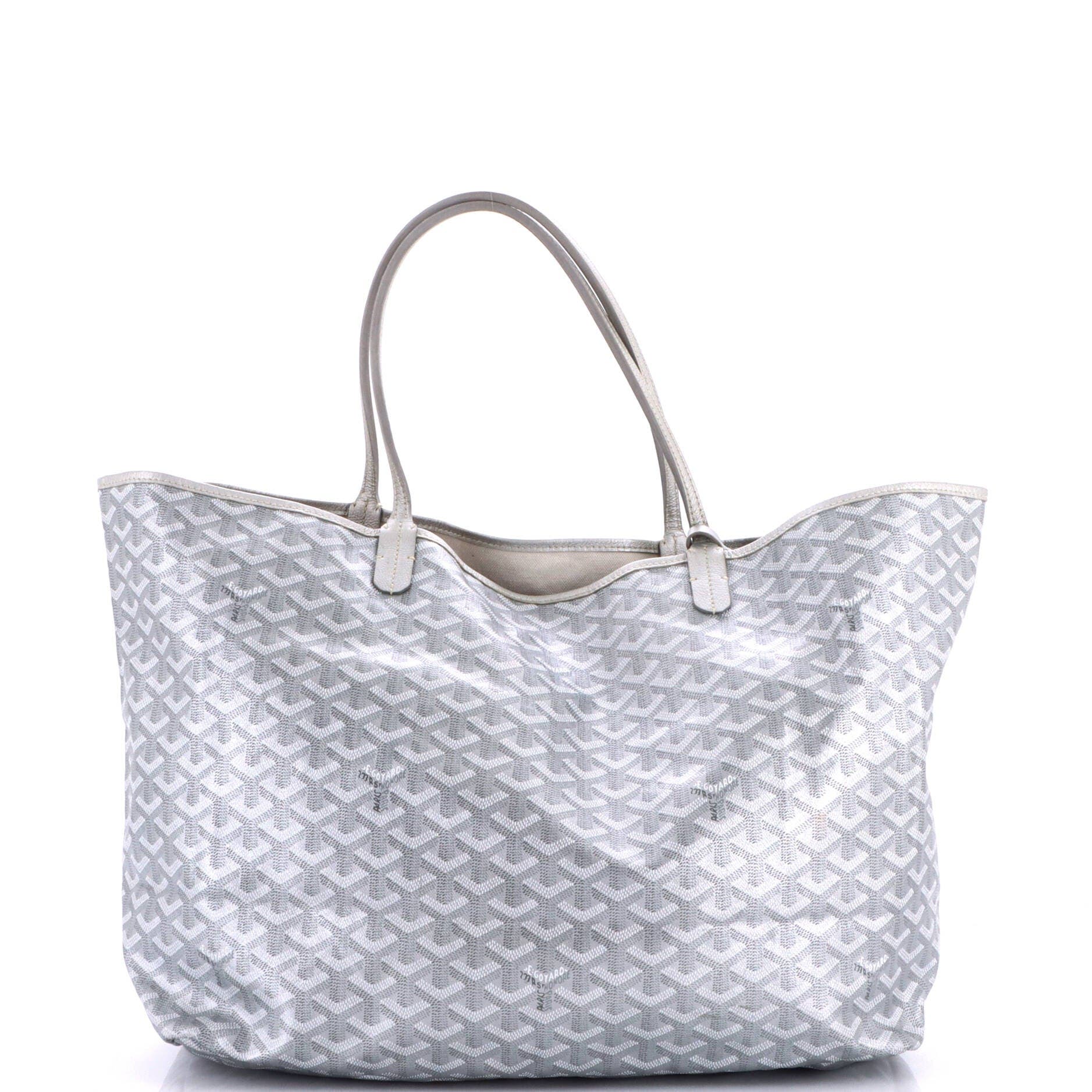 Saint Louis Tote Precious Metals Coated Canvas GM, Alternate, color, Metallic Silver