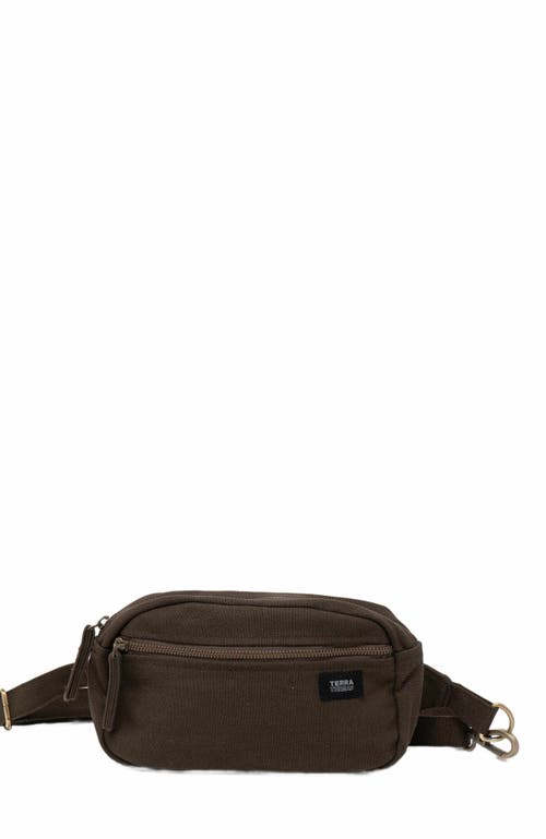 Terra Thread Organic Cotton Sling Belt Bag in Chestnut Brown at Nordstrom