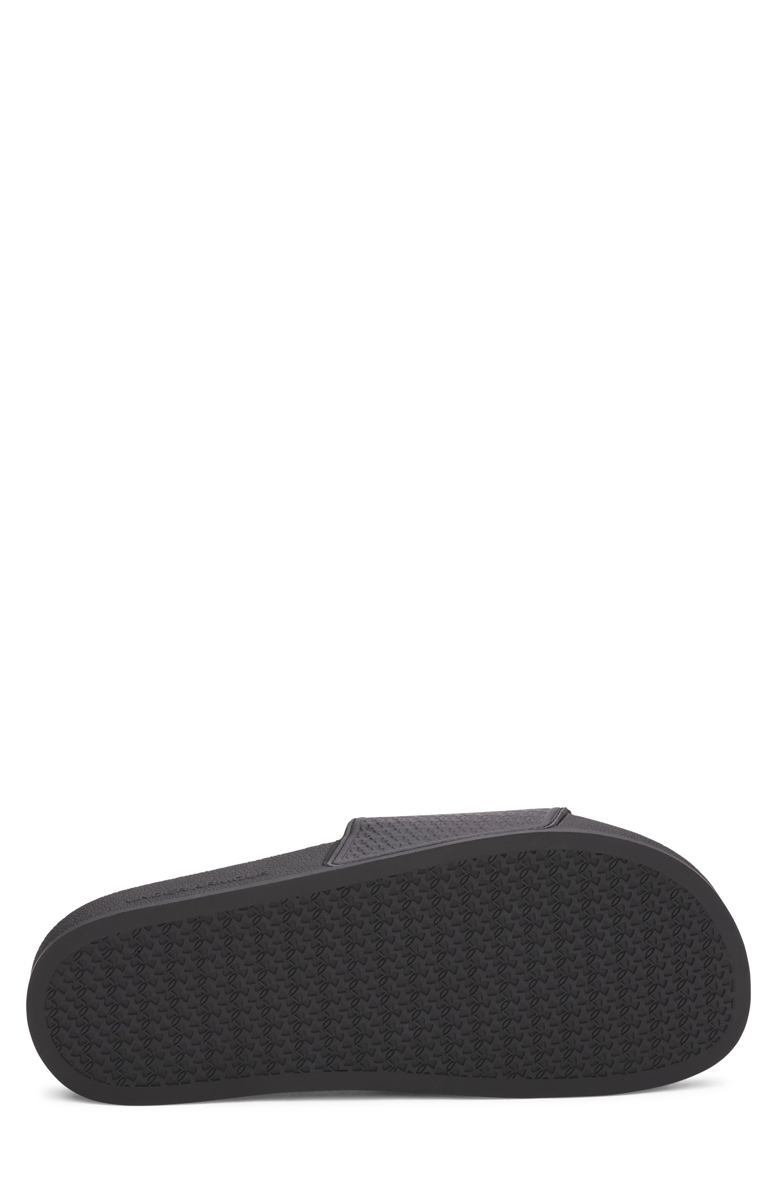 Under Armour UA ARMR Slide Sandal, Alternate, color, Black / Black / White