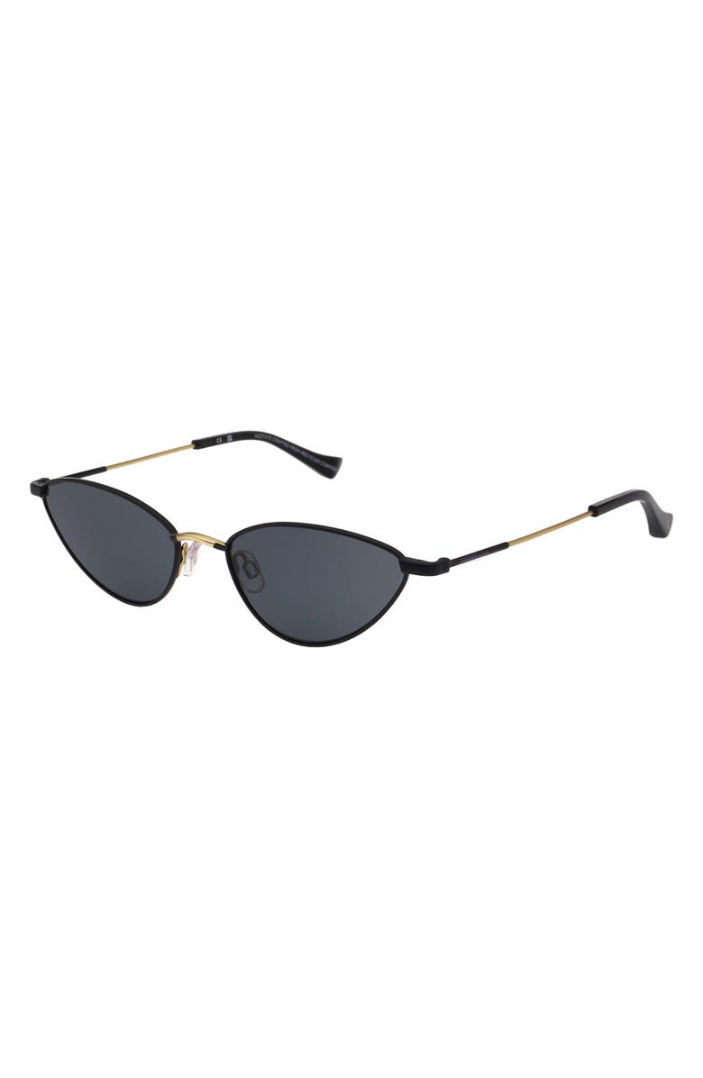 Florence by Mills 53mm Cat Eye Sunglasses, Alternate, color, Matte Black
