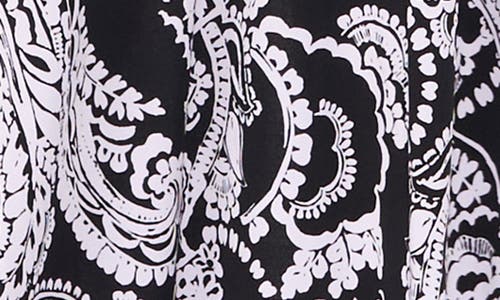 Shop Vince Camuto Paisley Sleeveless Jersey Maxi Dress In Rich Black Multi