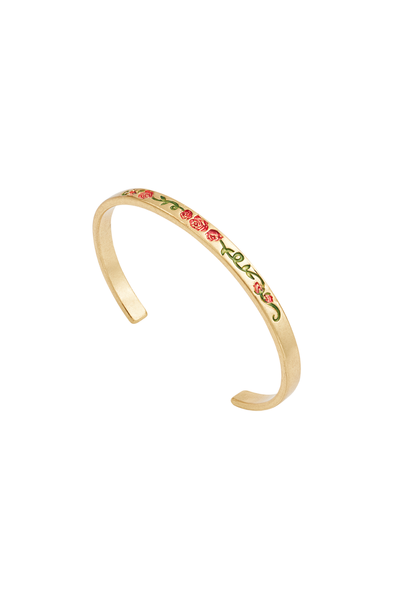 Fable England English Rose Gold Bangle, Main, color, Gold