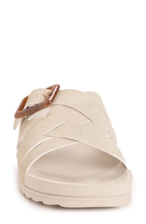 Muk Luks Grand Shayna Slide Sandal In Beige