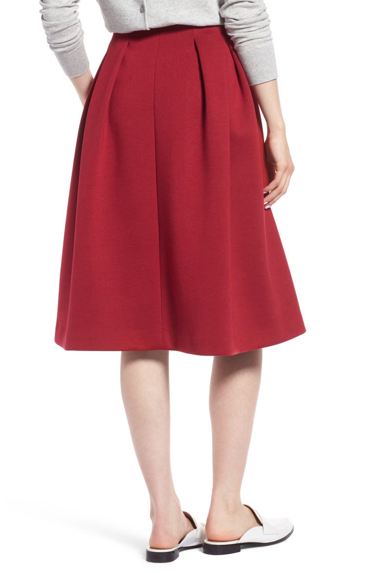 Full Neoprene Skirt, Alternate, color, RED CHINOISE