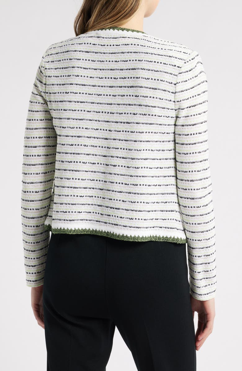 Ming Wang Dashed Stripe Knit Jacket, Alternate, color, 