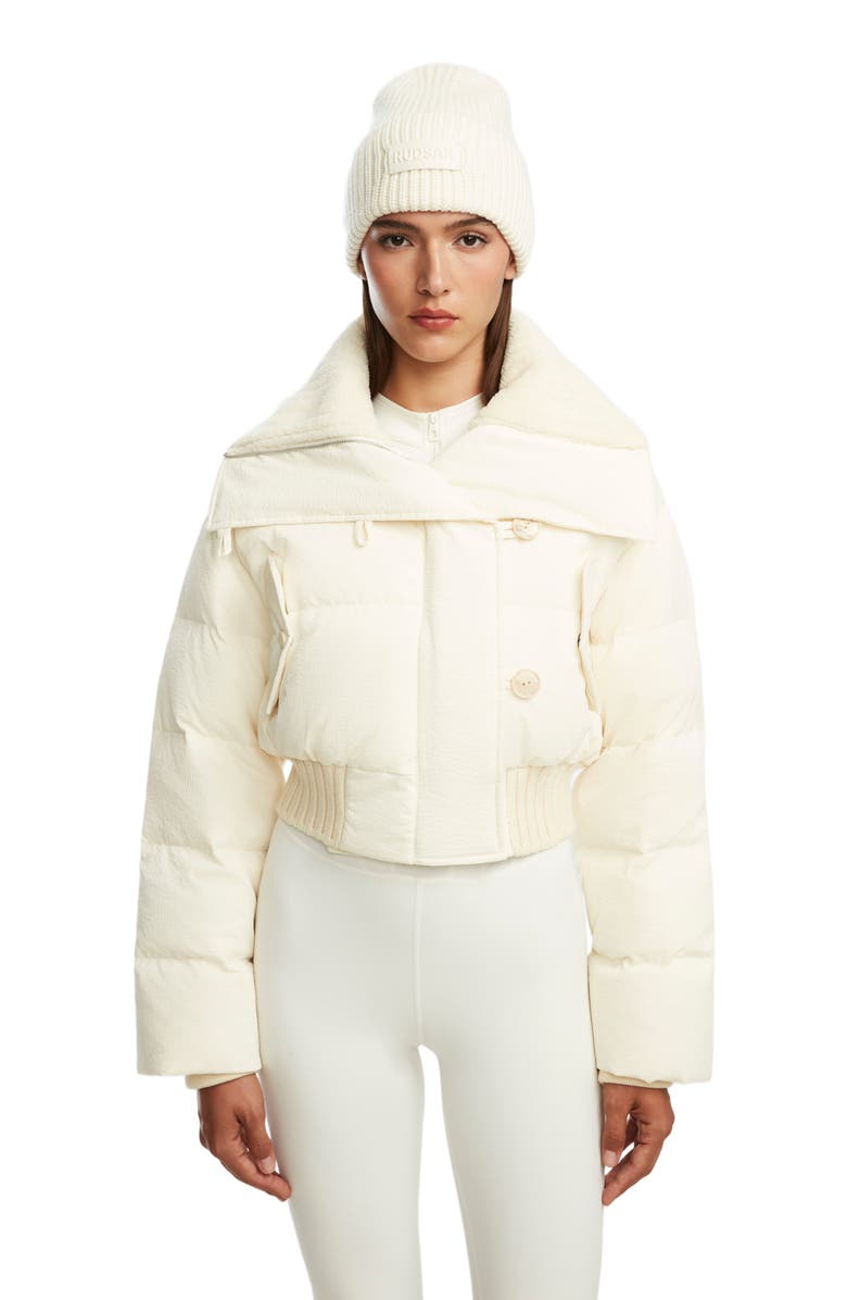 Rudsak YVETTE WOMEN'S CROP CORDUROY DOWN PUFFER, Main, color, 