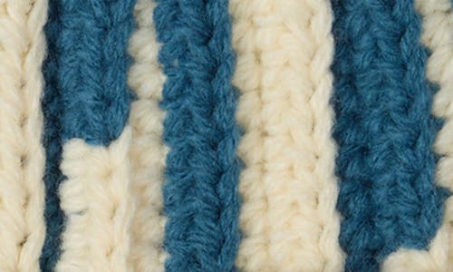 Saachi Two-tone Slouchy Beanie In Blue