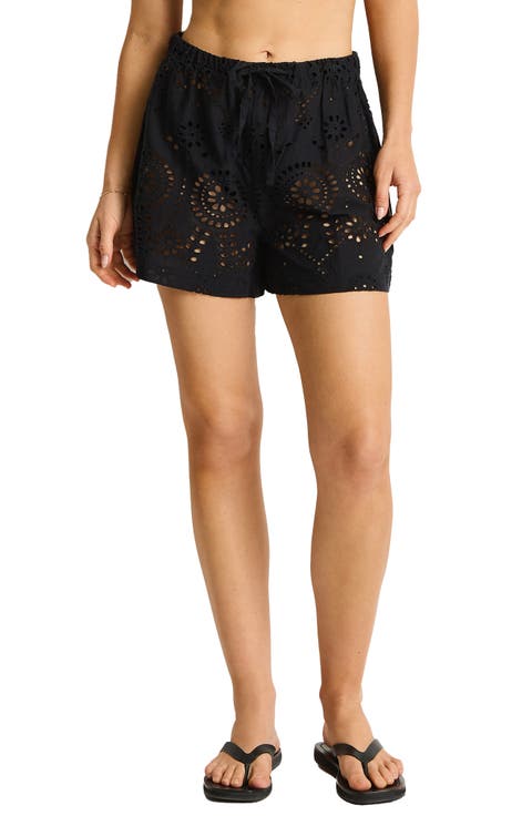 Ibiza Cotton Eyelet Boxer Shorts