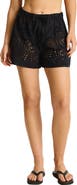 Sea Level Ibiza Cotton Eyelet Boxer Shorts