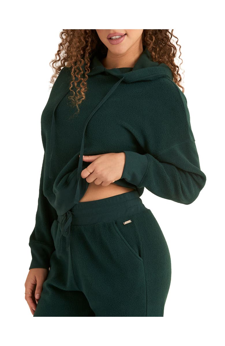 Adore Me Davinia Hoodie And Joggers Set, Alternate, color, Dark Green