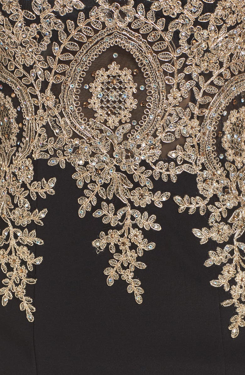 Xscape Evenings Xscape Embroidered Sheath Dress, Alternate, color, 