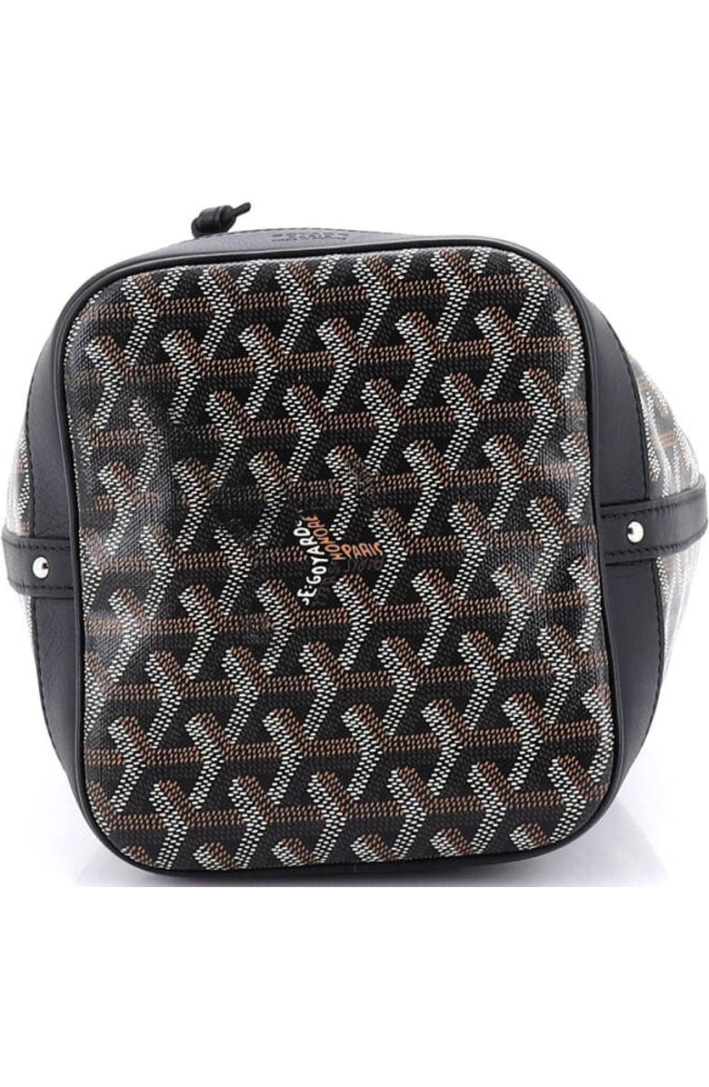 Pre-Owned Goyard Petit Flot Bucket Bag Coated Canvas PM, Alternate, color, Brown