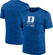 Nike Men's Nike  Royal Duke Blue Devils Campus Center Block Velocity Performance T-Shirt
