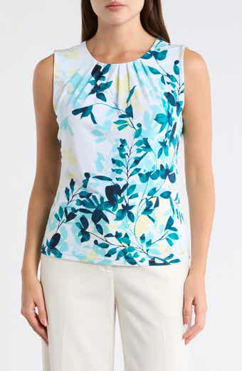 Calvin Klein Leaf Sleeveless Top