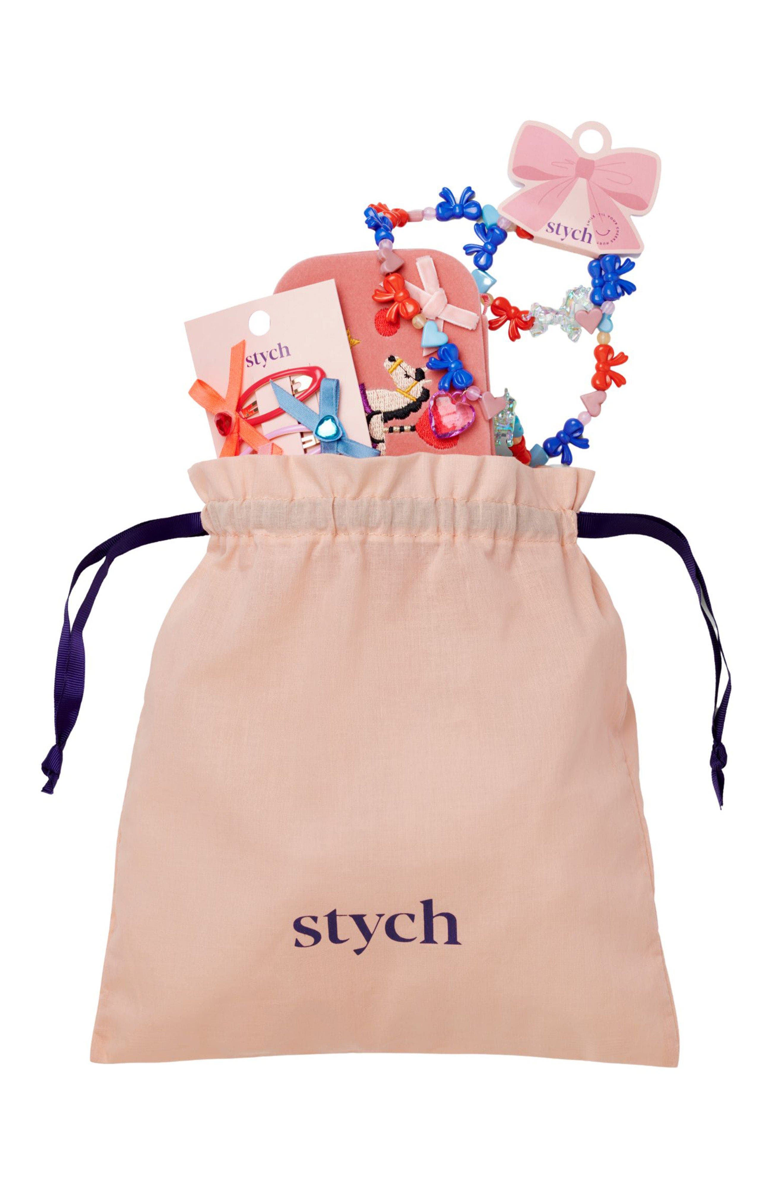 Stych Kids'  Unicorn Jewelry Box And Accessories Gift Set In Pink